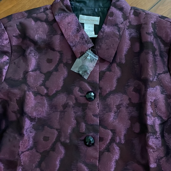 💜NWOT Draper’s & Damon’s 2x - Picture 5 of 9